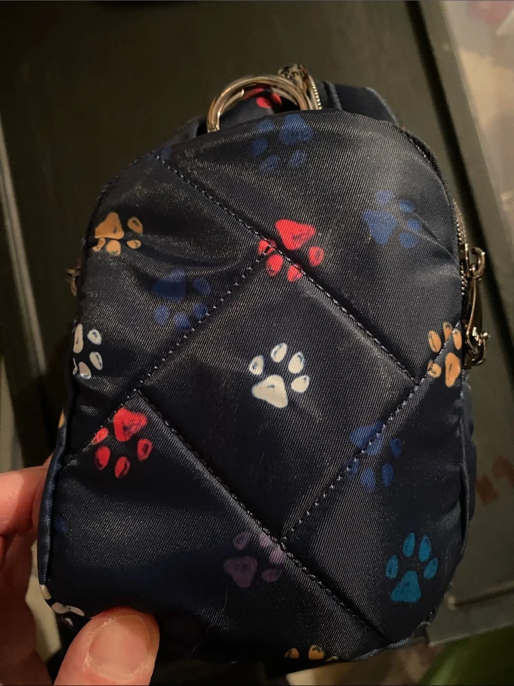 Lug Trolley CB (crossbody cosmetic carrier) NEW. “Paws Navy”